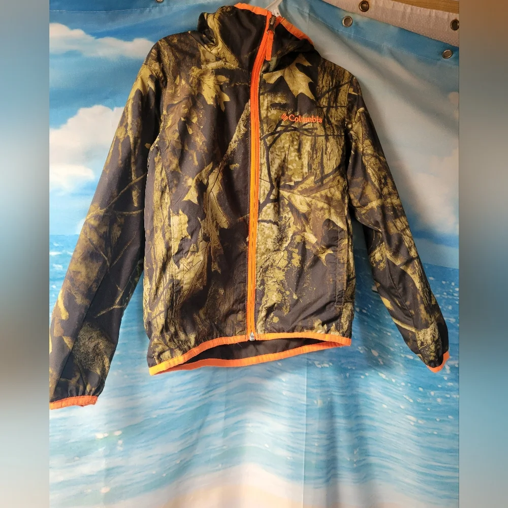 Columbia Kids Camo Lightweight Jacket‎ - Timberwolf Size XS 6/7